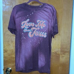Love Me Some Jesus Purple Tee